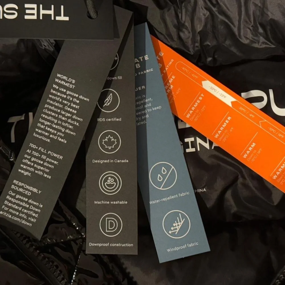 Aritzia Super Puff Coat - Gloss Black NWT - Picture 6 of 8